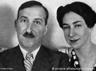 Stefan Zweig e segunda esposa, Lotte, em 1938