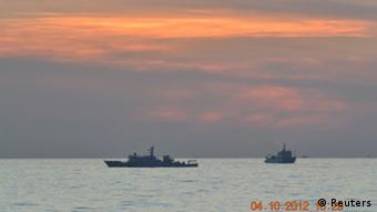 Philippinen China Streit um Seegebiet Fischereikontrolle im Sdchinesischen Meer Kriegsschiff
