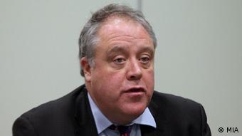 Europarlamentarier Richard Howitt, Berichterstatter für Mazedonien des EP in Skopje (Aufnahmedatum 15.02.2013 - 0,,16601514_404,00