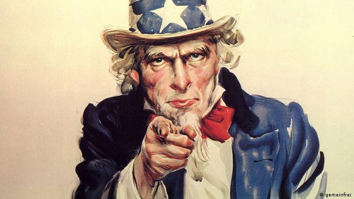 Symbolbild Poster Westliche Propaganda Uncle Sam 