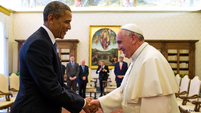 Obama beim Papst 27.03.2014