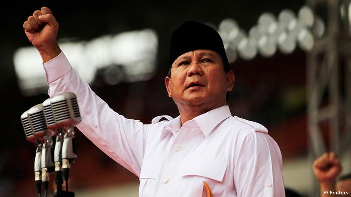 Indonesien Wahlen Parlamentswahlen Präsidentschaftskandidat Prabowo Subianto