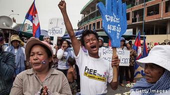 Kambodscha Proteste in Phnom Penh Mai 2014
