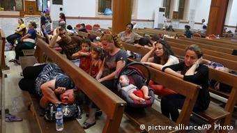 Irak Kurden Flüchtlinge in einer Kirche in Irbil