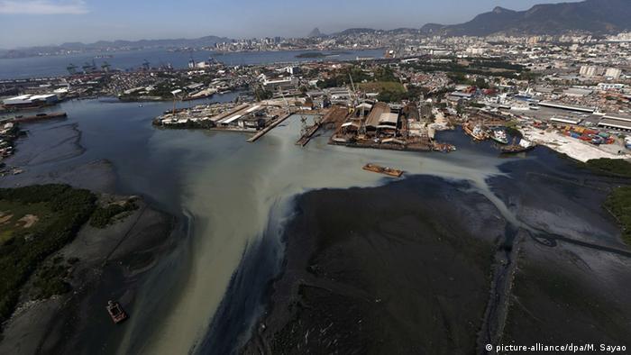 Brasilien Verschmutzung Guanabara-Bucht in Rio