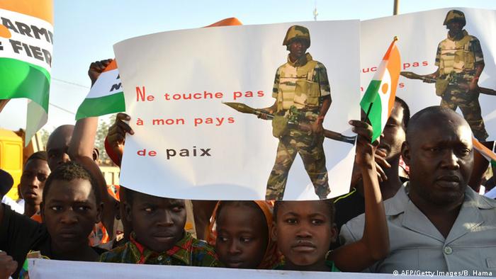 Protest gegen Boko Haram in Niamey, Niger