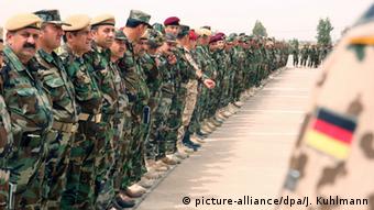 Për trajnimin e luftëtarëve kurdë Peshmerga Bundeswehri ka dërguar 80 ushtarë në Erbil