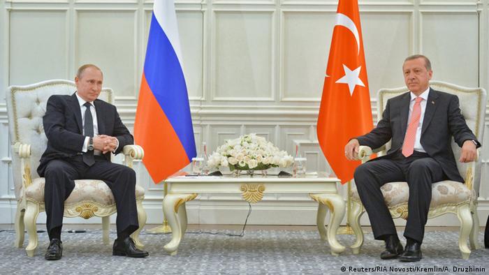 پوتین (چپ) و اردوغان