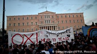 Griechenland Athen Anti EU Referendum Protest