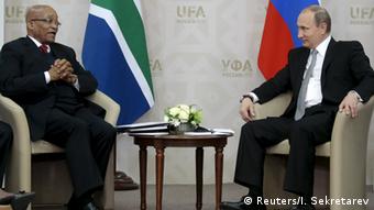 Putin mantuvo encuentros con el presidente sudafricano, Jabob Zuma (foto), y con los mandatarios de varios países exsoviéticos.