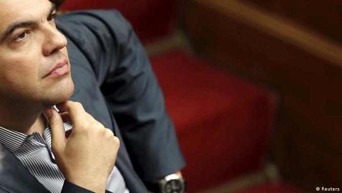 Alexis Tsipras im Parlament / Griechenland