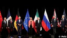 وزیران خارجه ایران و گروه ۱+۵ به همراه رئیس سیاست خارجی اتحادیه اروپا پس از توافق وین