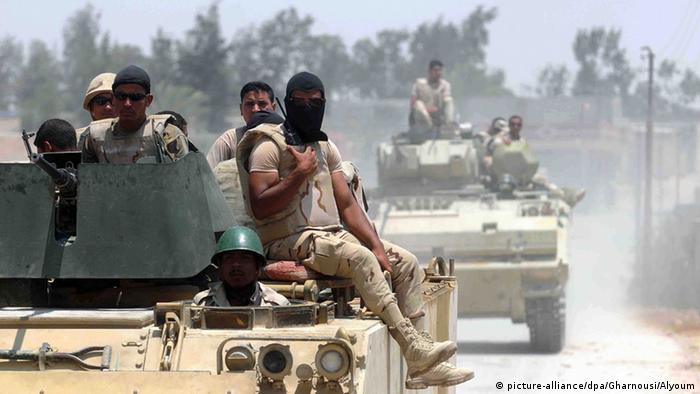 Egyptian troops in Sinai