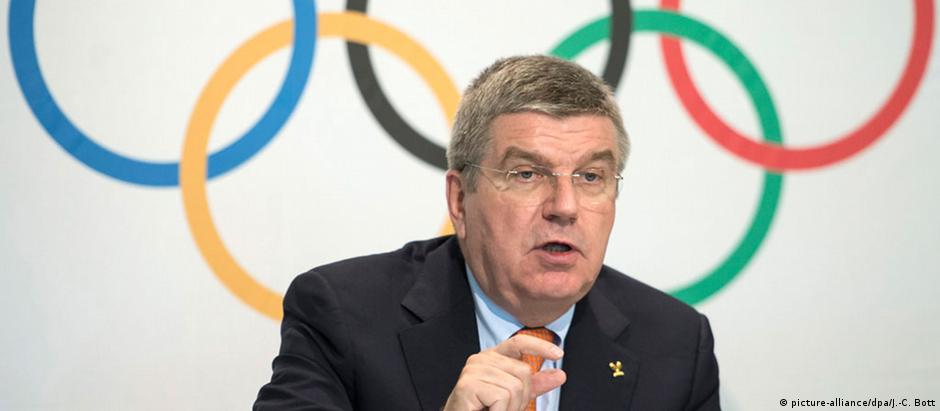 Thomas Bach, presidente do Comitê Olímpico Internacional