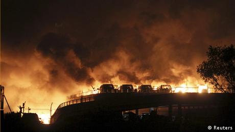 China Tianjin Explosion Gefahrgutlager
