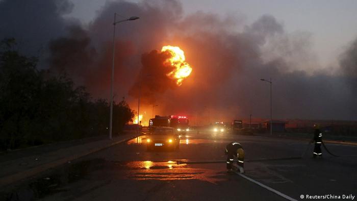China Explosion in Hafenstadt Tianjin 