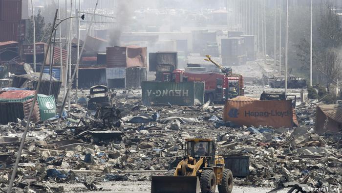 Tianjin China Explosion Hafen 