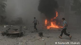 Air raid on Damascus in August, 2015, Copyright: Reuters/B. Khabieh
