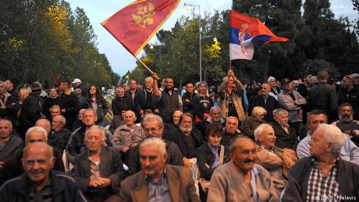 Montenegro Proteste gegen Regierung in Podgorica