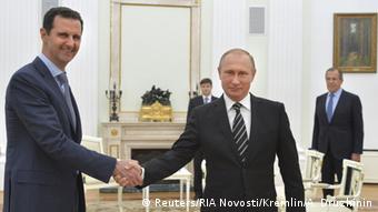 Από την πρόσφατη συνάντηση του Σύρου προέδρου με τον Πούτιν