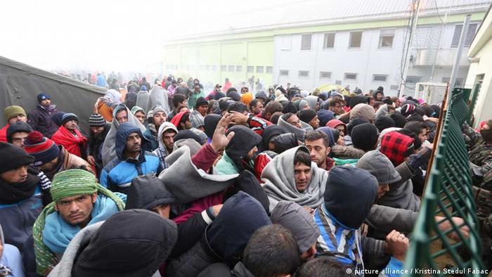 Slowenien / Brezice / Flüchtlinge