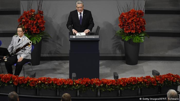 Deutschland Volkstrauertag Joachim Gauck Rede im Bundestag