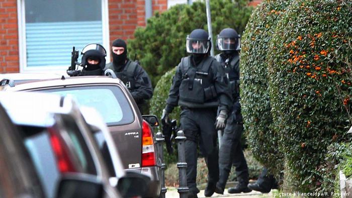 Deutschland Polizei Festnahme in Alsdorf bei Aachen