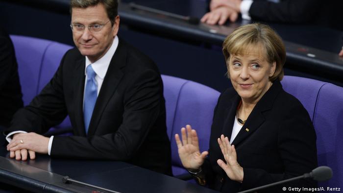 Deutschland Bundestag 2009 Angela Merkel & Guido Westerwelle