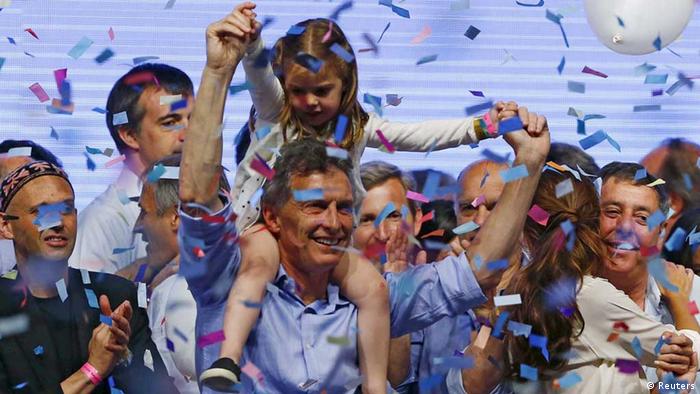 Argentinien / Mauricio Macri / Jubel, Wahlsieger