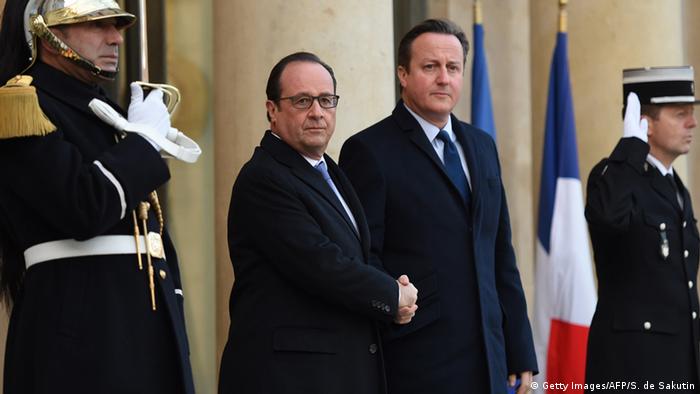 Frankreich Francois Hollande & David Cameron