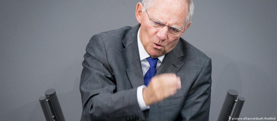 Ministro alemão das Finanças, Wolfgang Schäuble