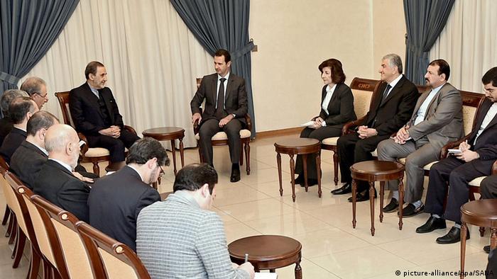 علی اکبر ولایتی در دیدار با بشار اسد بر حمایت ایران در هر شرایطی از سوریه تأکید کرد
