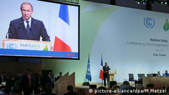 Ο Βλ. Πούτιν στη Παγκόσμια Διάσκεψη για το Κλίμα στο Παρίσι, τον περασμένο Νοέμβριο