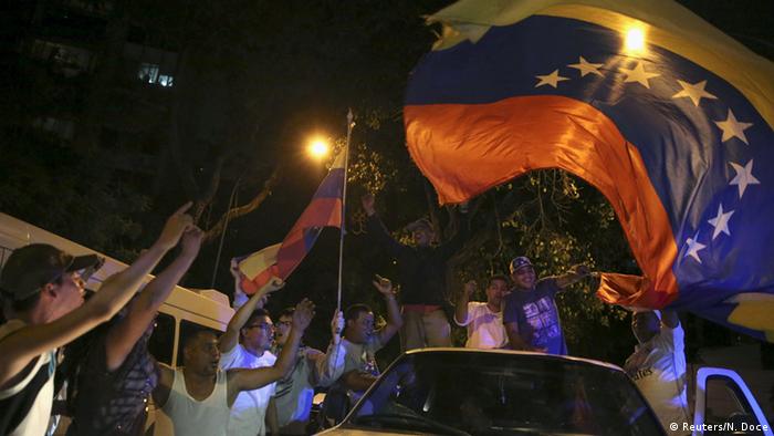 Venezuela Wahlen Feier Wahlsieg Opposition MUD