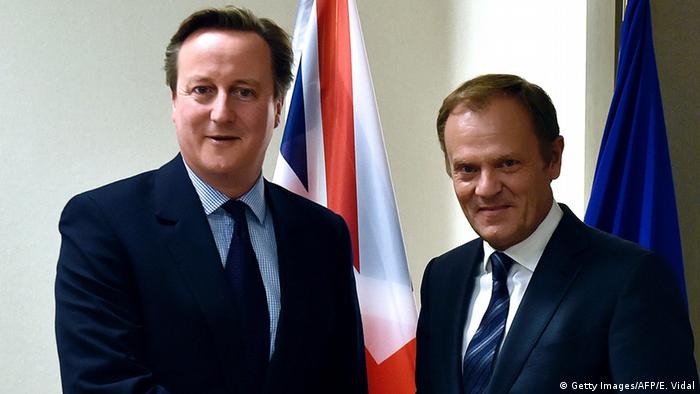 Brüssel Donald Tusk und David Cameron