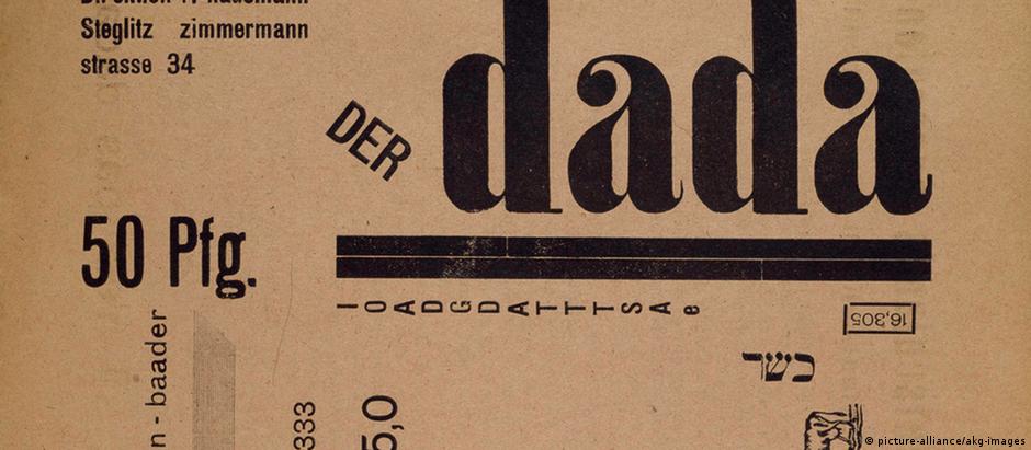 Capa da revista berlinense "Der Dada", de 1919