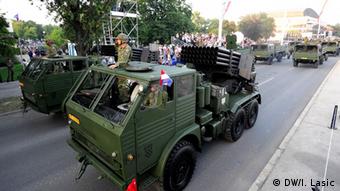 Kroatien Zagreb Armee Militärparade