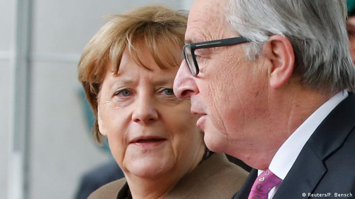Angela Merkel cu Jean-Claude Juncker la Berlin