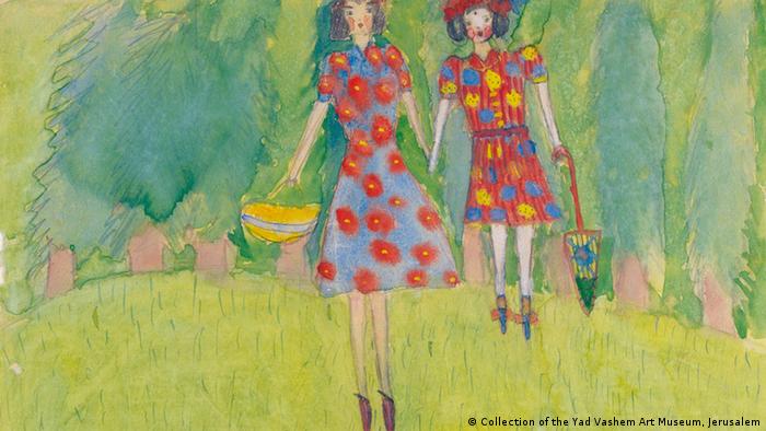 Girls in the Field, by Nelly Toll, 1943, Copyright: Collection of the Yad Vashem Art Museum, Jerusalem 