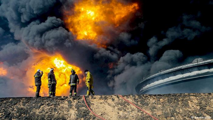 Fire at oil facility in Ras Lanuf, Libya