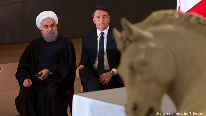 Italien Staatsbesuch Hassan Rohani mit Renzi in Rom