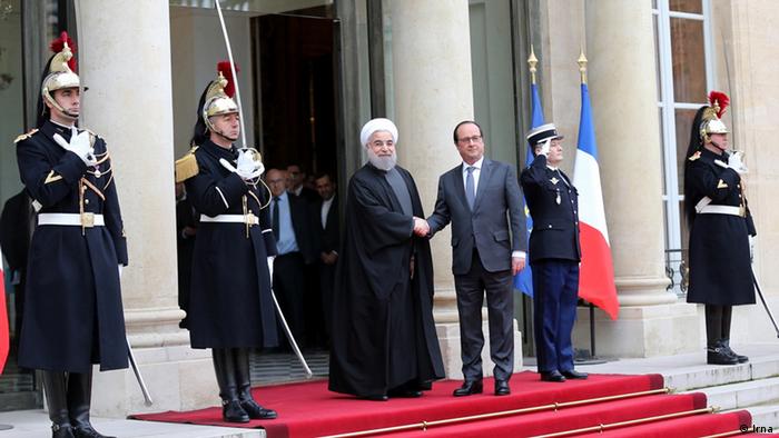 دیدار حسن روحانی، رئیس جمهور ایران با فرانسوا اولاند، رئیس جمهور فرانسه در پاریس