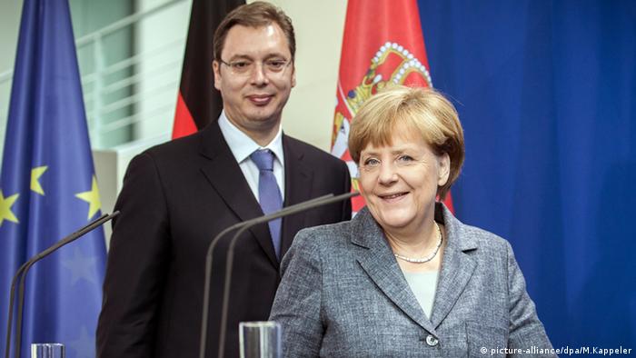 Aleksandar Vučić i Angela Merkel 
