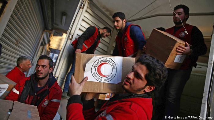 Syrien Hilfslieferungen Rotes Kreuz