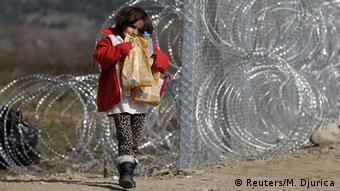 Προσφυγόπουλο στα σύνορα Ελλάδας-ΠΓΔΜ
