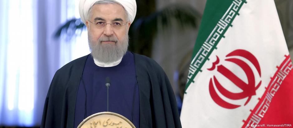 O presidente Hassan Rohani: votação foi interpretada por muitos meios iranianos como um referendo de sua gestão