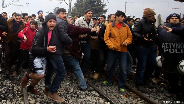 Grenze Griechenland Mazedonien Flüchtlinge
