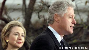 USA Bill und Hillary Clinton Lewinsky Affäre