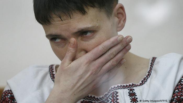 Prozess gegen die ukrainische Pilotin NadijaSawtschenko(Foto: SERGEI VENYAVSKY/AFP/Getty Images)