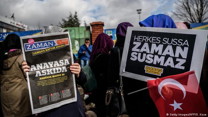 تظاهرات در ترکیه در حمایت از آزادی مطبوعات